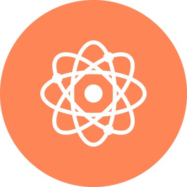 Web Kullanımı için atom Simgesi, Vektör İllüstrasyonu