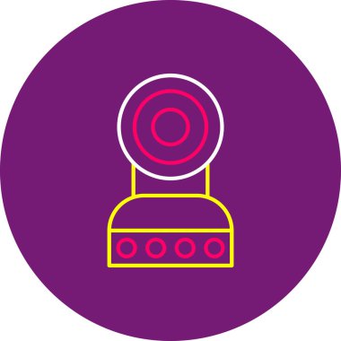 Web Kullanımı için Web Kamera Simgesi, Vektör İllüstrasyonu