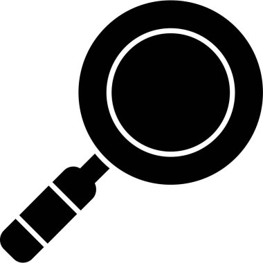 Web Kullanımı için Büyütme Cam Simgesi, Vektör İllüstrasyonu