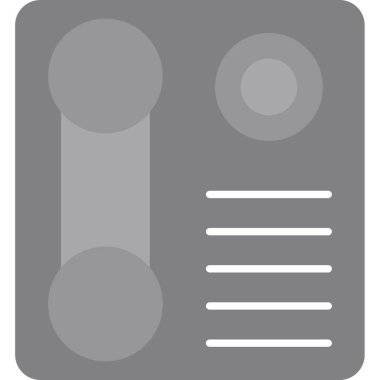 Web Kullanımı için Wall Phone Simgesi, Vektör İllüstrasyonu