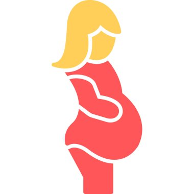 Web Kullanımı için Hamilelik Simgesi, Vektör İllüstrasyonu