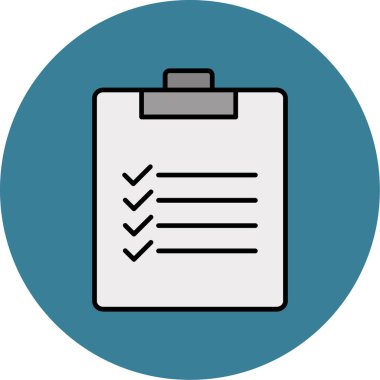 Web Kullanımı için Pano Simgesi, Vektör İllüstrasyonu