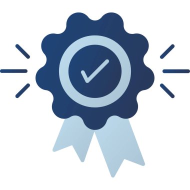 Web Kullanımı için Garanti Simgesi, Vektör İllüstrasyonu