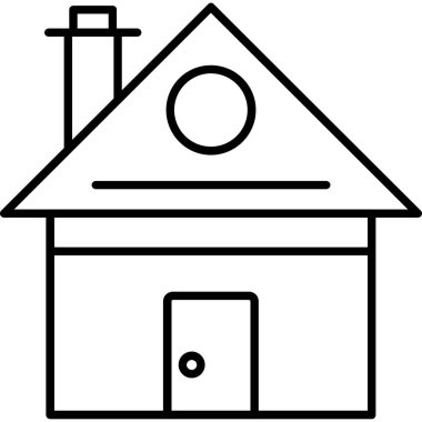 House.svg Simgesi, Web Kullanımı için Vektör İllüstrasyonu