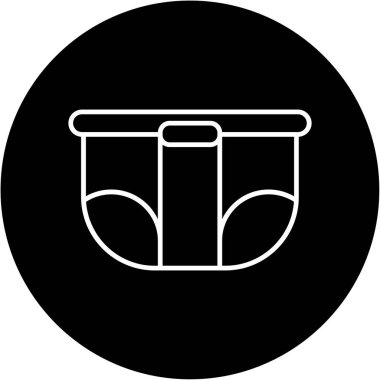 Web Kullanımı için Bez Simgesi, Vektör İllüstrasyonu