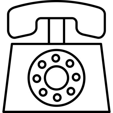 Web Kullanımı için Telefon. svg Simgesi, Vektör İllüstrasyonu