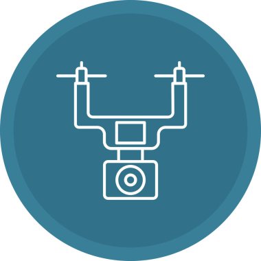 Web Kullanımı için Drone Simgesi, Vektör İllüstrasyonu