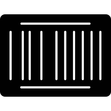 Web Kullanımı için Barkod Simgesi, Vektör İllüstrasyonu