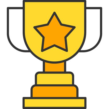 Web Kullanımı İçin Ödül Simgesi, Vektör İllüstrasyonu