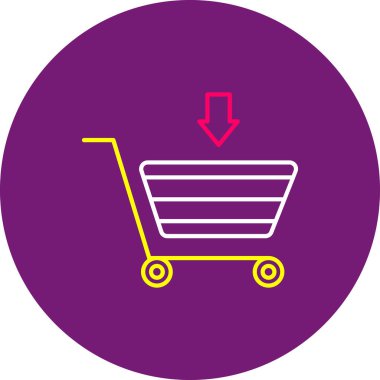 Otomobil Simgesine Ekle, Web Kullanımı için Vektör İllüstrasyonu