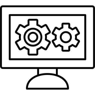 Ayarlar. svg Simgesi, Web Kullanımı için Vektör İllüstrasyonu