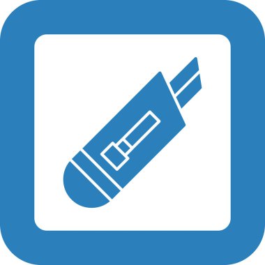 Web Kullanımı İçin Kesici Simgesi, Vektör İllüstrasyonu