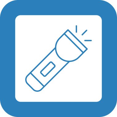 Web Kullanımı için Meşale Simgesi, Vektör İllüstrasyonu