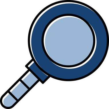 Web Kullanımı için Büyütme Cam Simgesi, Vektör İllüstrasyonu