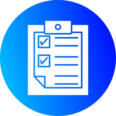 Web Kullanımı için Not Defteri Simgesi, Vektör İllüstrasyonu