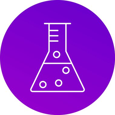 Beaker Simgesi, Web Kullanımı için Vektör İllüstrasyonu