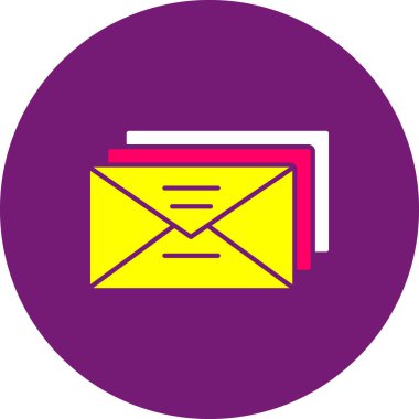 Web Kullanımı için E- posta Simgesi, Vektör İllüstrasyonu