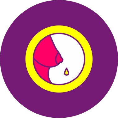 Web kullanımı için Emzirme Simgesi, Vektör İllüstrasyonu