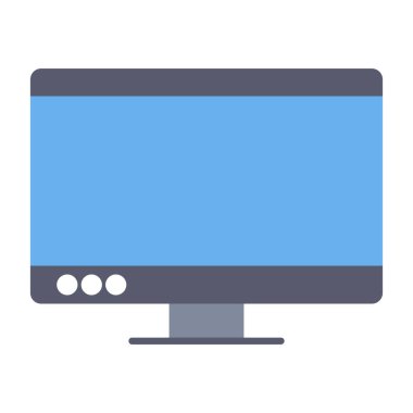 Web Kullanımı için Bilgisayar Simgesi, Vektör İllüstrasyonu