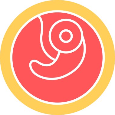 Web Kullanımı için Embriyo Simgesi, Vektör İllüstrasyonu