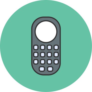 Web kullanımı için Cep Telefonu Simgesi, Vektör İllüstrasyonu