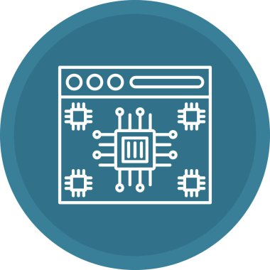 Web Kullanımı için Web Simgesi, Vektör İllüstrasyonu