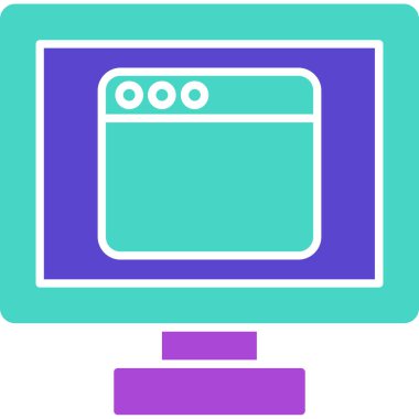 Web Kullanımı için Web Simgesi, Vektör İllüstrasyonu