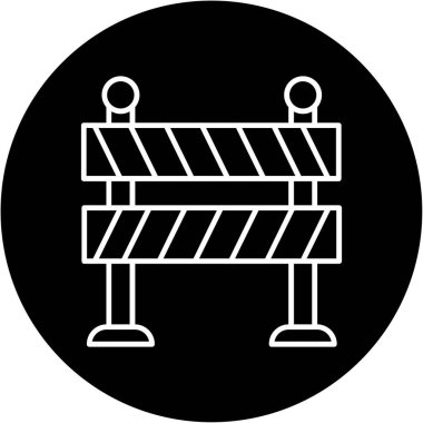 Yol Bariyeri Simgesi, Web Kullanımı için Vektör Resimleri