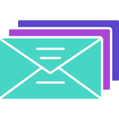 Web Kullanımı için E- posta Simgesi, Vektör İllüstrasyonu