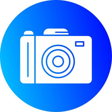 Web Kullanımı için Kamera Simgesi, Vektör İllüstrasyonu