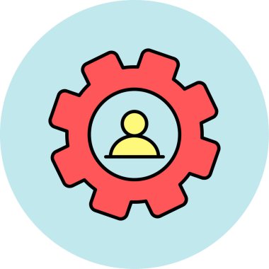 Web Kullanımı için Kullanıcı Simgesi, Vektör İllüstrasyonu