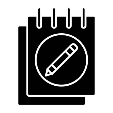 Web Kullanımı için Notlar Simgesi, Vektör İllüstrasyonu