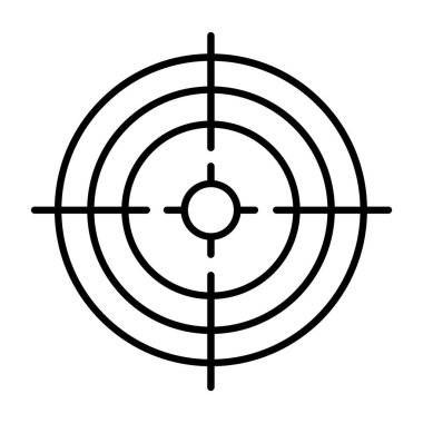 Hedef. svg Simgesi, Web Kullanımı için Vektör İllüstrasyonu