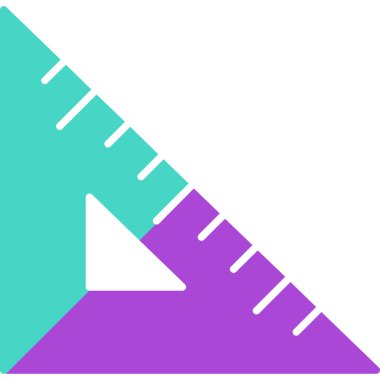 Web Kullanımı için Cetvel Simgesi, Vektör İllüstrasyonu