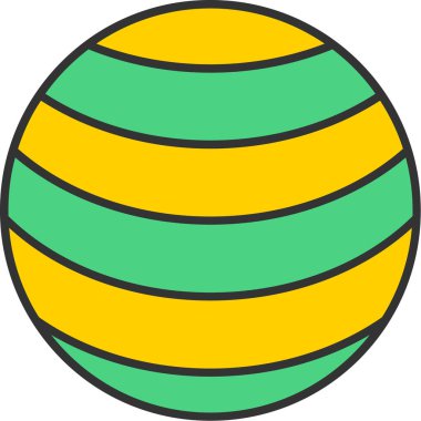 Web Kullanımı için Neptün Simgesi, Vektör İllüstrasyonu