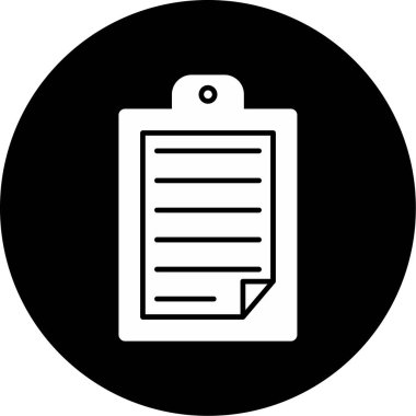 Web Kullanımı için Pano Simgesi, Vektör İllüstrasyonu