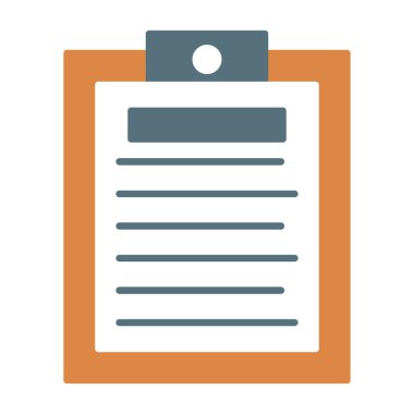 Web Kullanımı için Not Simgesi, Vektör İllüstrasyonu