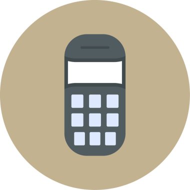 Web kullanımı için Cep Telefonu Simgesi, Vektör İllüstrasyonu