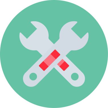 Web Kullanımı için Vektör İllüstrasyonu Çapraz Anahtarı Simgesi