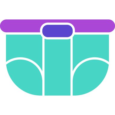 Web Kullanımı için Bez Simgesi, Vektör İllüstrasyonu