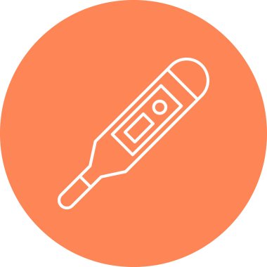 Web Kullanımı için Termometre Simgesi, Vektör İllüstrasyonu