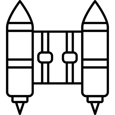 Jet Paket.svg Simgesi, Web Kullanımı için Vektör İllüstrasyonu