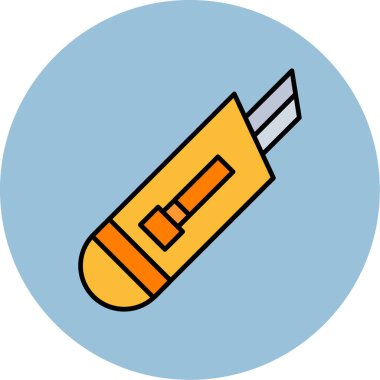 Web Kullanımı İçin Kesici Simgesi, Vektör İllüstrasyonu