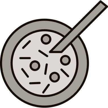 Petri Tabağı Simgesi, Web Kullanımı için Vektör İllüstrasyonu