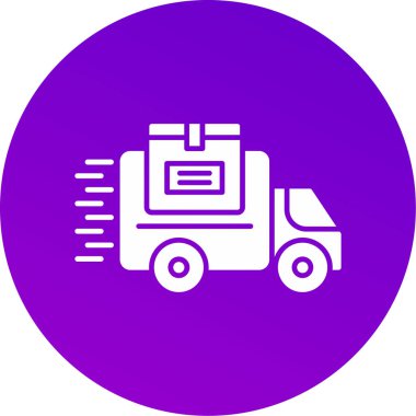 Web kullanımı için Taşıma Aracı Simgesi, Vektör İllüstrasyonu