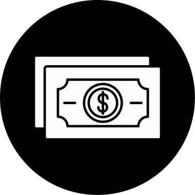 Web Kullanımı için Para Simgesi, Vektör İllüstrasyonu