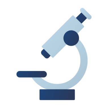 Web Kullanımı için Mikroskop Simgesi, Vektör İllüstrasyonu