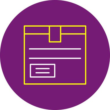 Web Kullanımı için Paket Simgesi, Vektör İllüstrasyonu