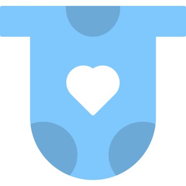 Bebek Elbiseleri Simgesi, Web Kullanımı için Vektör İllüstrasyonu