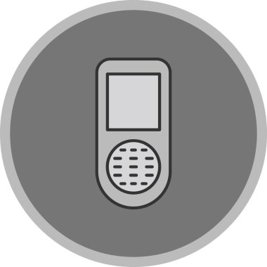 Web Kullanımı için Eski Telefon Simgesi, Vektör İllüstrasyonu